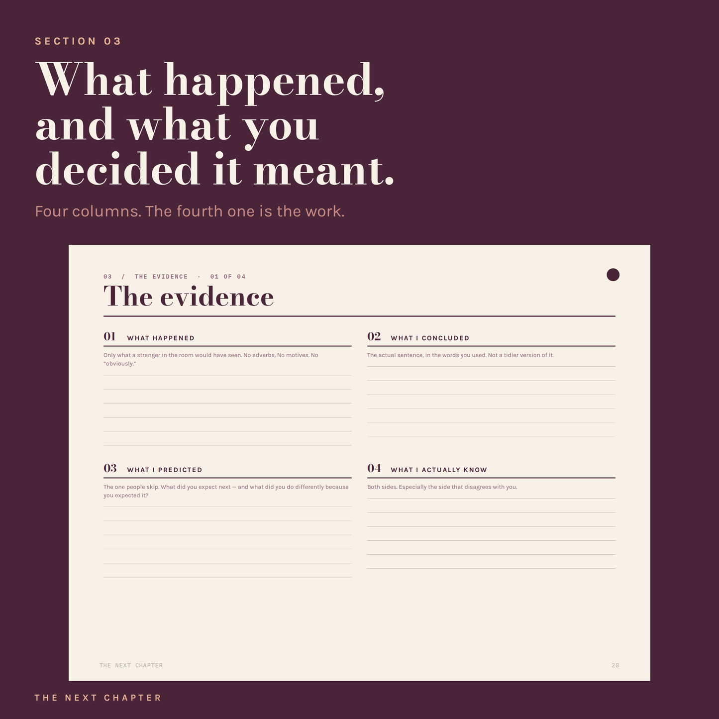 The Next Chapter — A Reinvention Workbook & Digital Planner