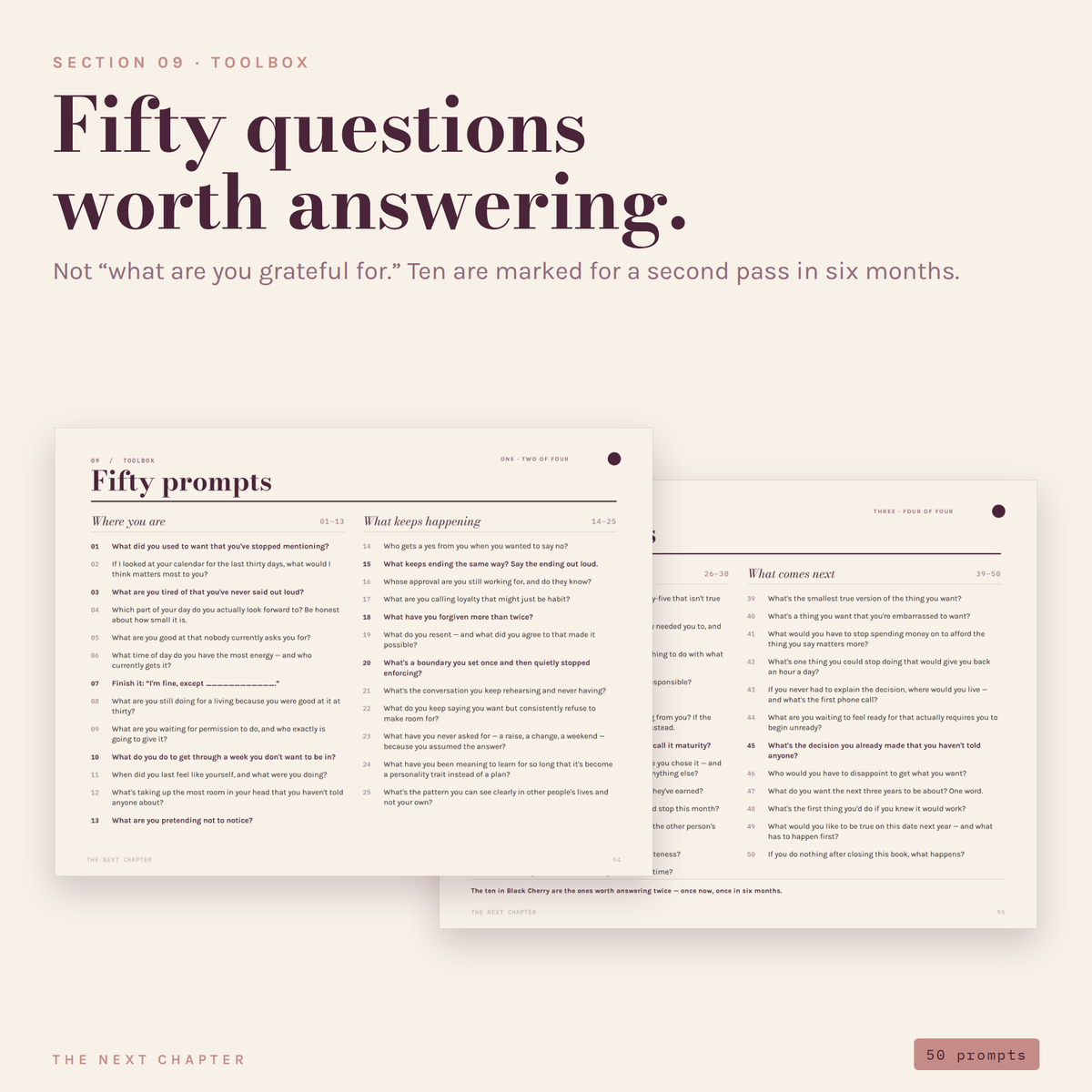 The Next Chapter — A Reinvention Workbook & Digital Planner