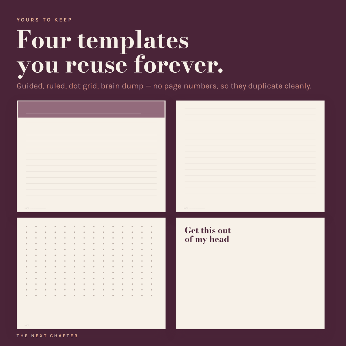 The Next Chapter — A Reinvention Workbook & Digital Planner