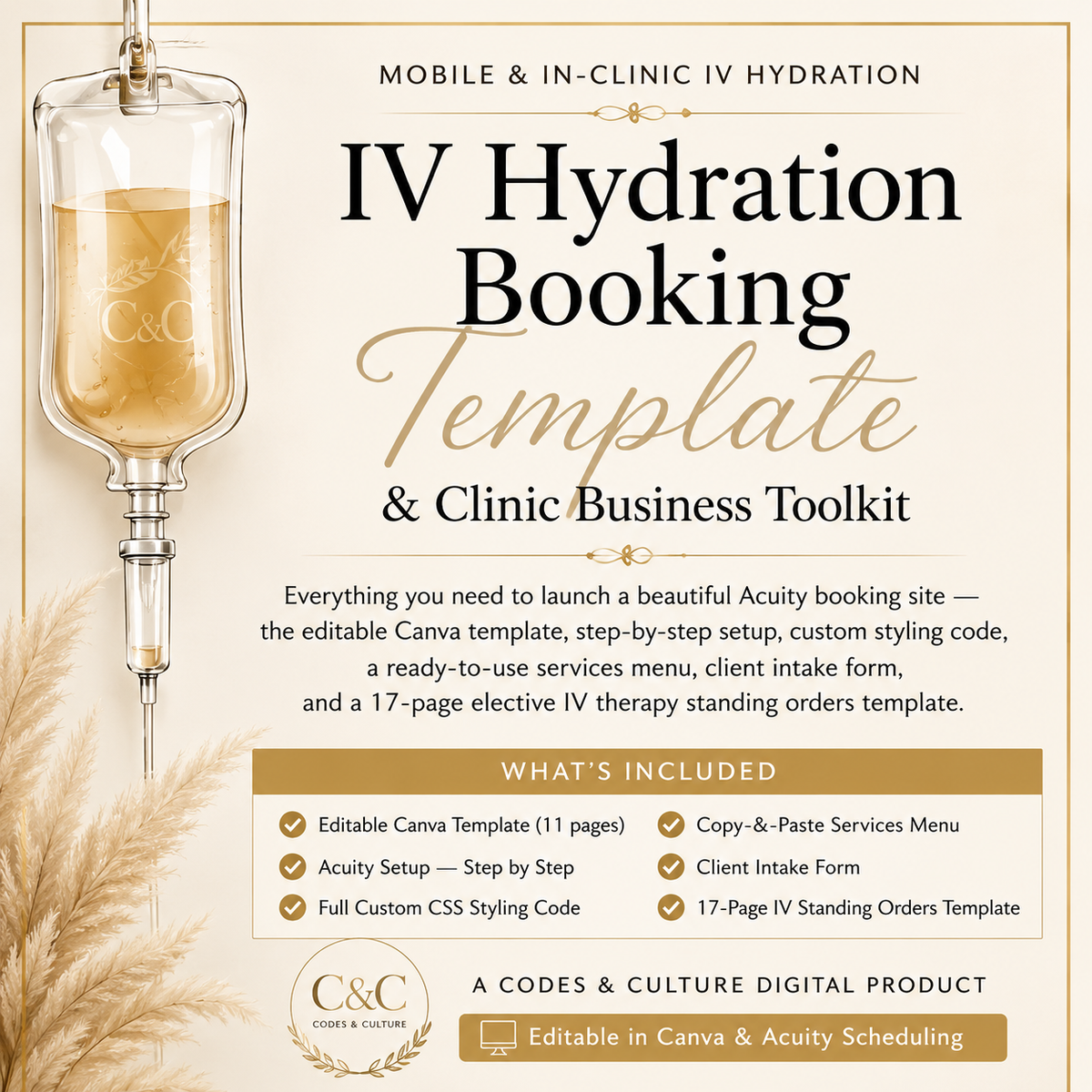 IV Hydration Booking Template & Clinic Toolkit