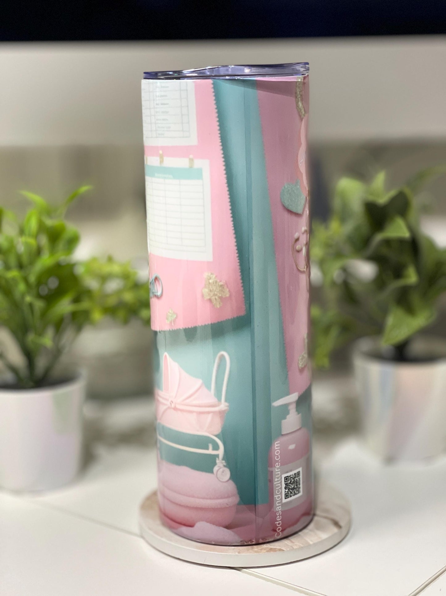 Labor and Delivery Life Tumbler – Pink, Polished & Pushin with Purpose