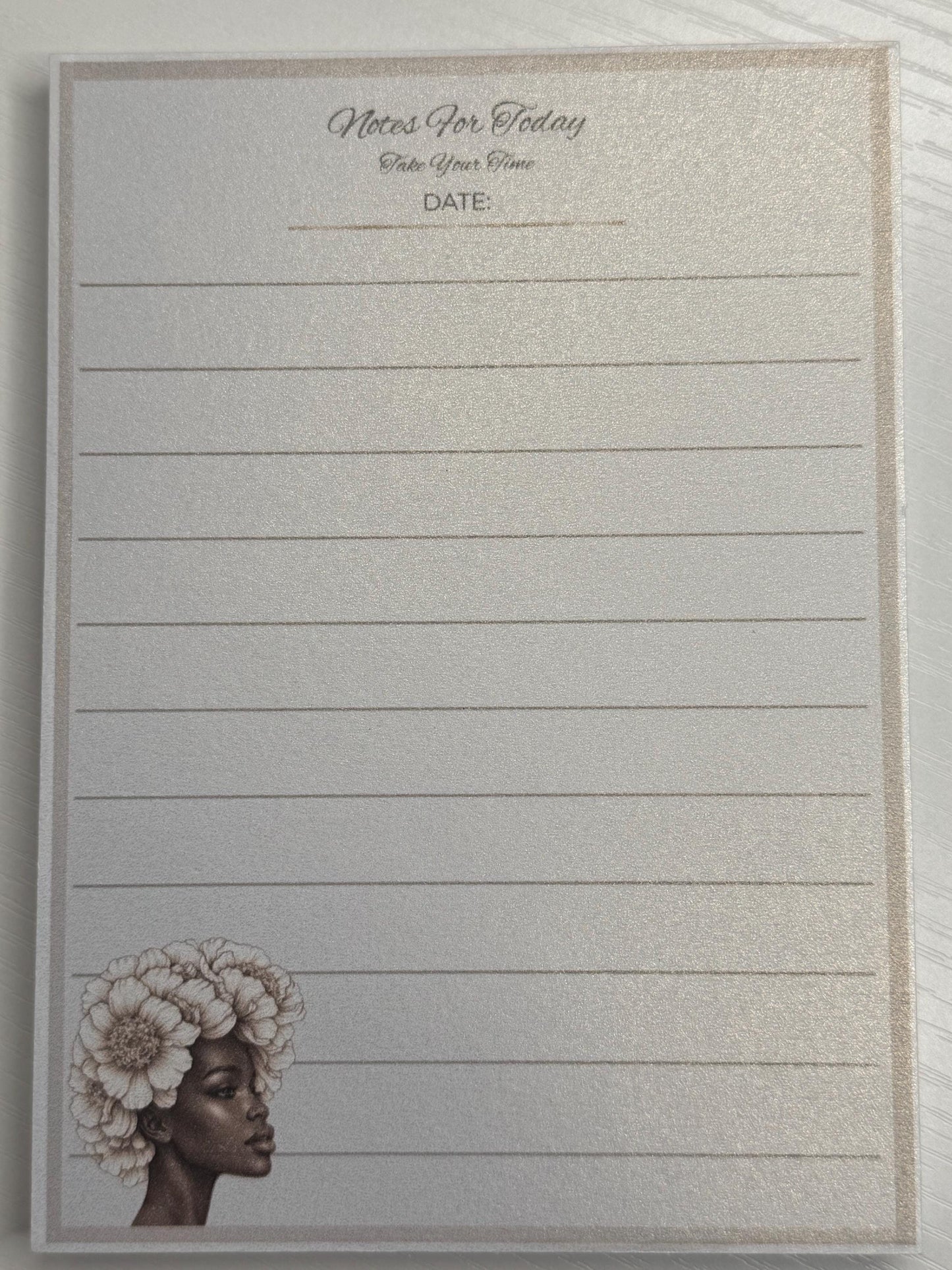Melanin Florals Notepad