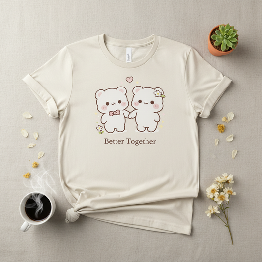 Better Together Crew Tee flat lay lifestyle